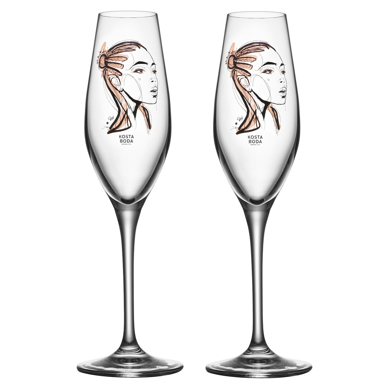 All About You Champagnerglas 23 cl  2-er Set, Forever Yours