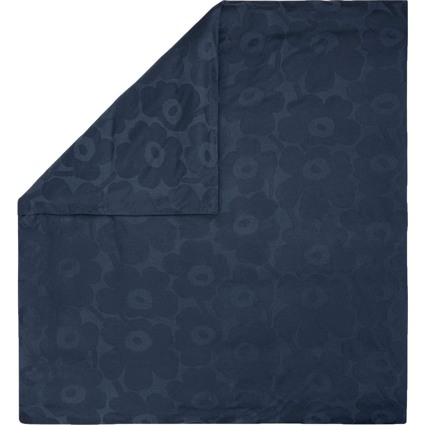 Unikko Jacquard Bettbezug 240x220 cm, Blau