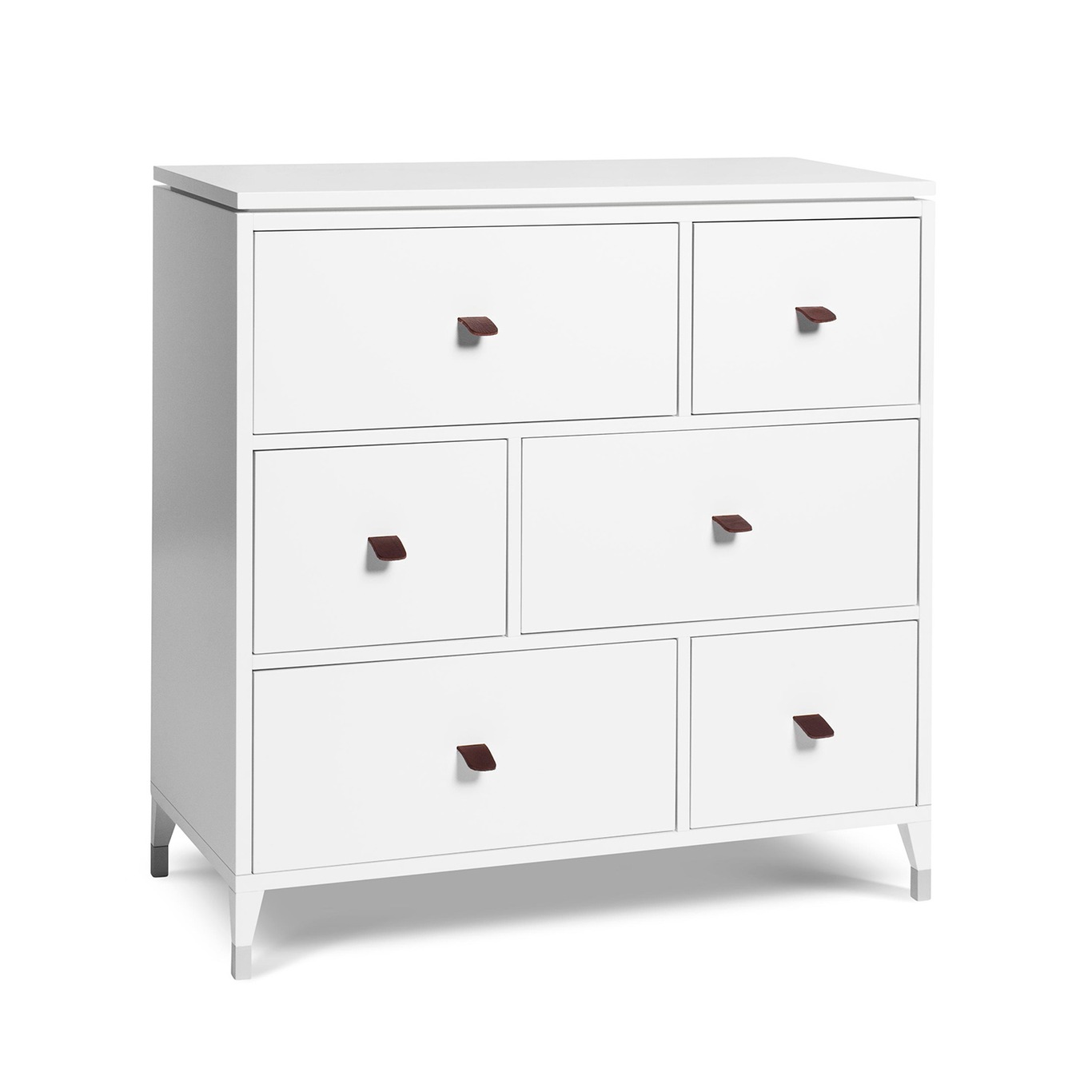 Abisko Chest Of Drawers, 6 Drawers, White Lacquer