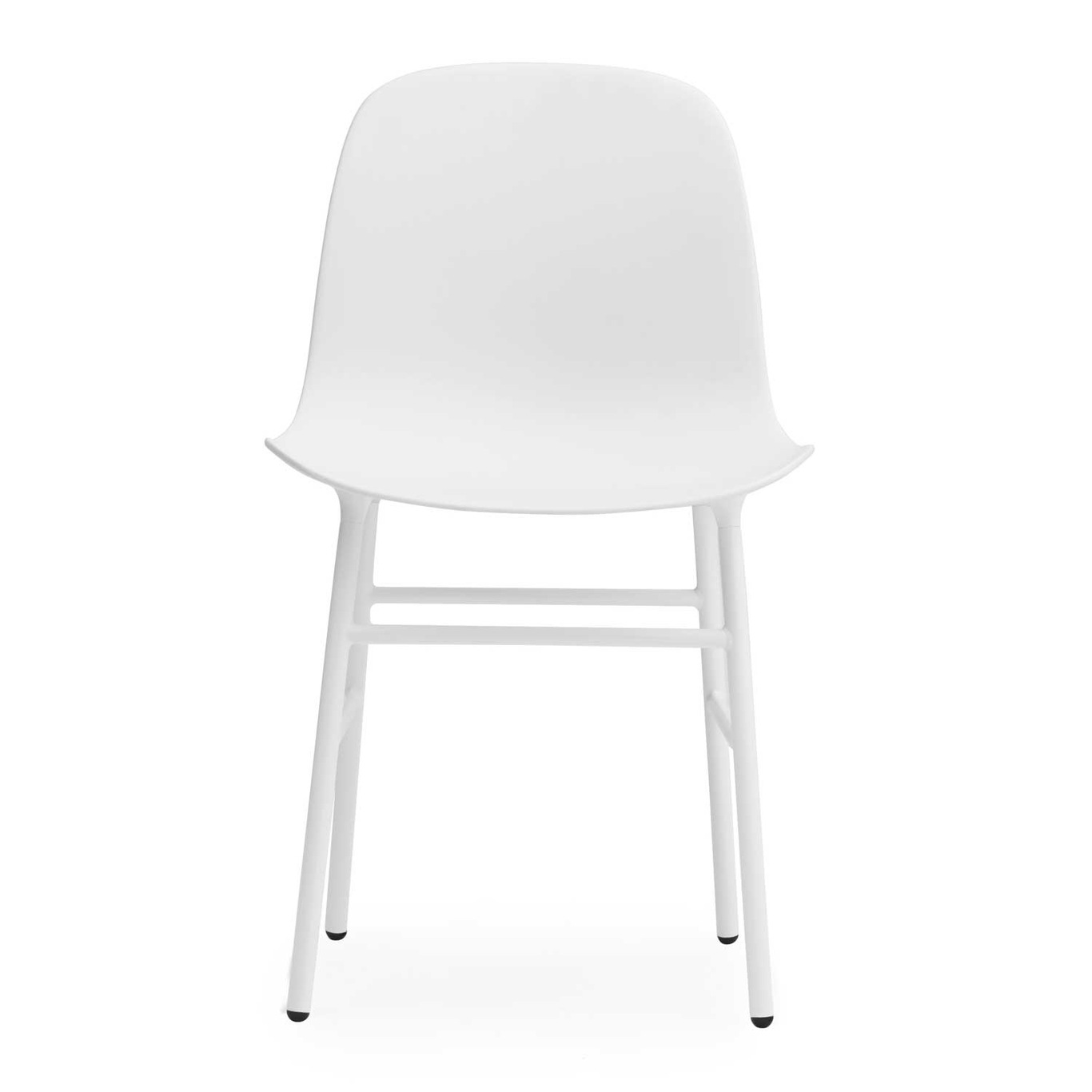 Form Stuhl, Weiß/Stahl