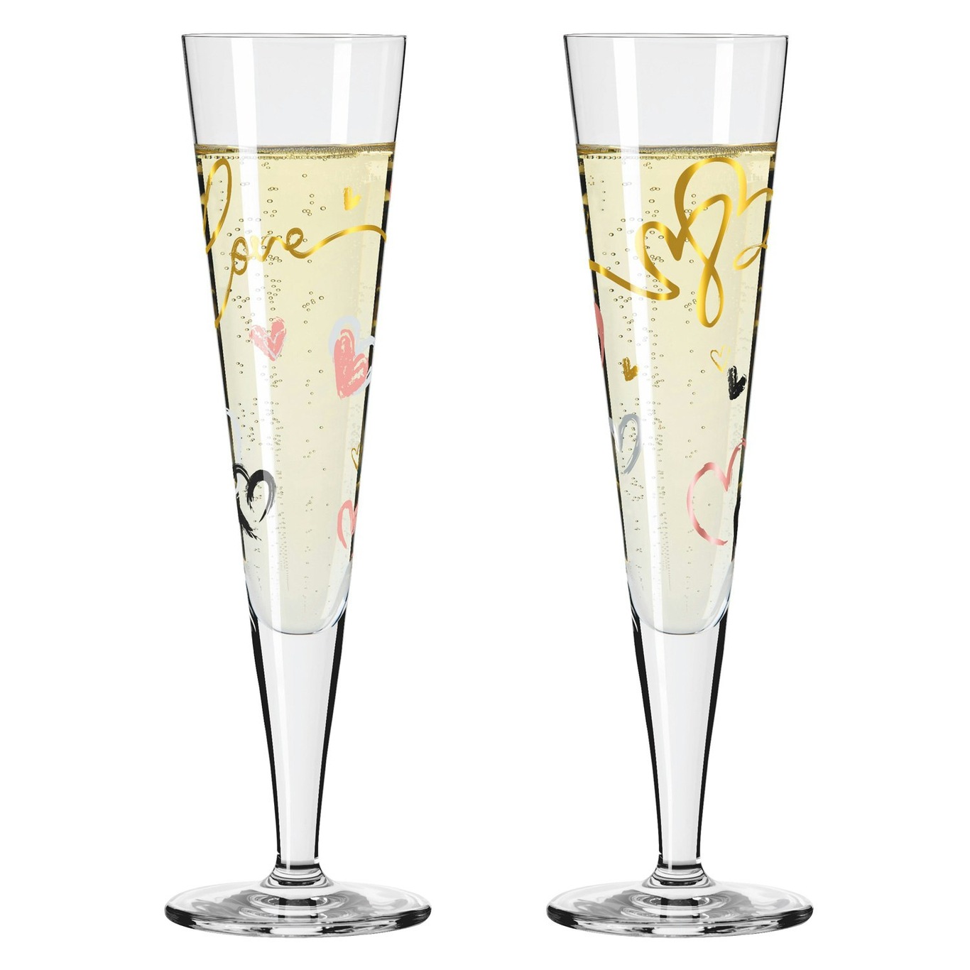 Goldnacht Champagnergläser 2-er Set, 2023