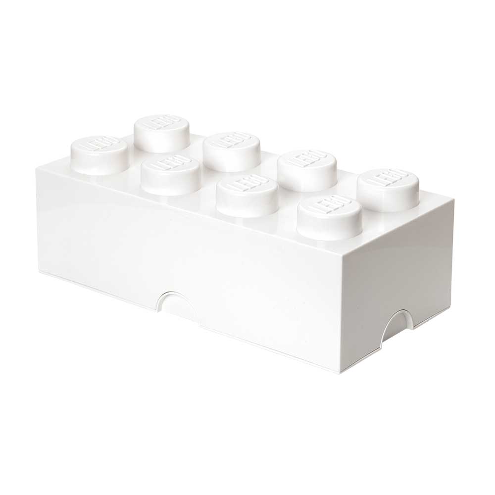 LEGO® Aufbewahrungsbox 8 Knöpfe, Weiß