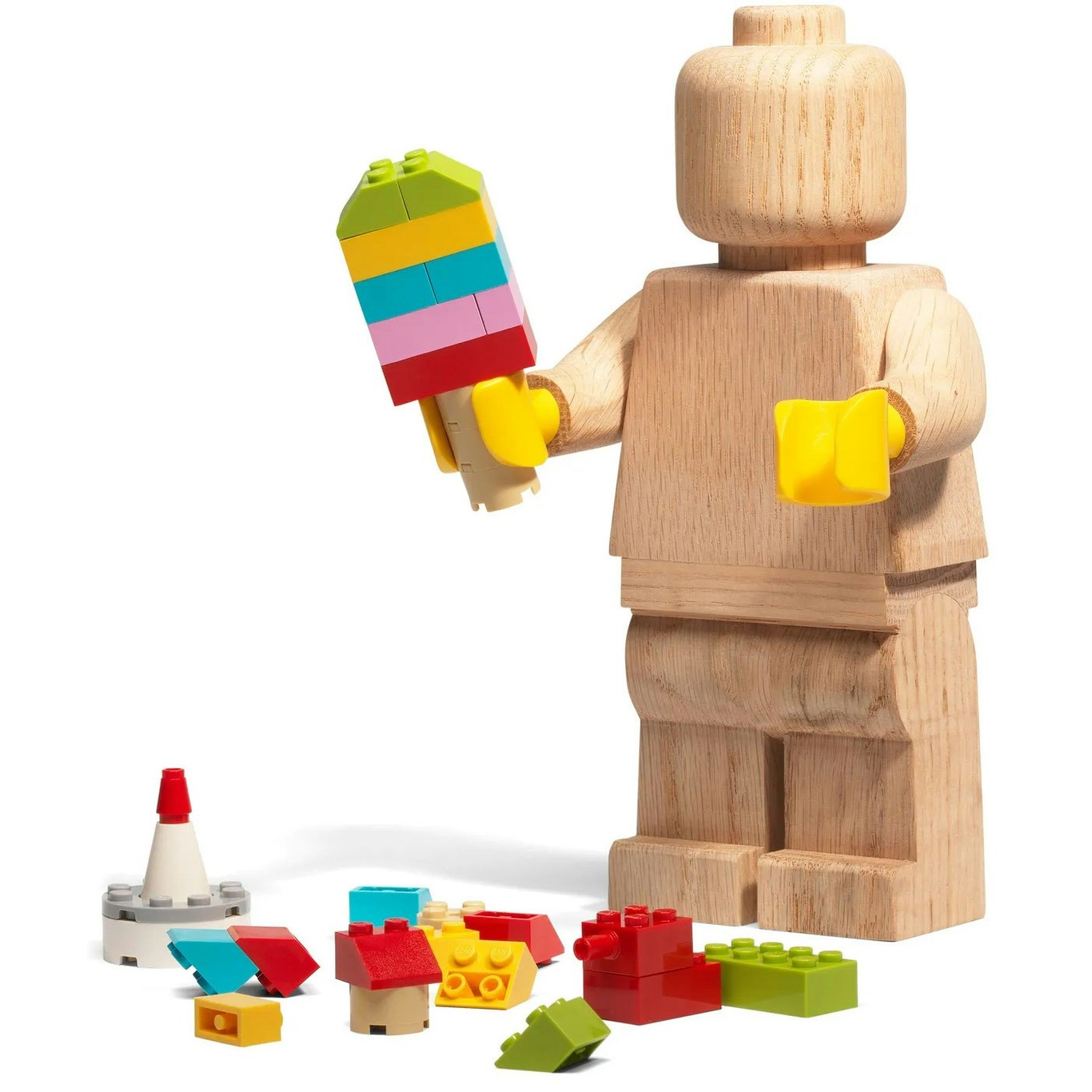 LEGO® Mini Holzfigur, Geseift Eiche