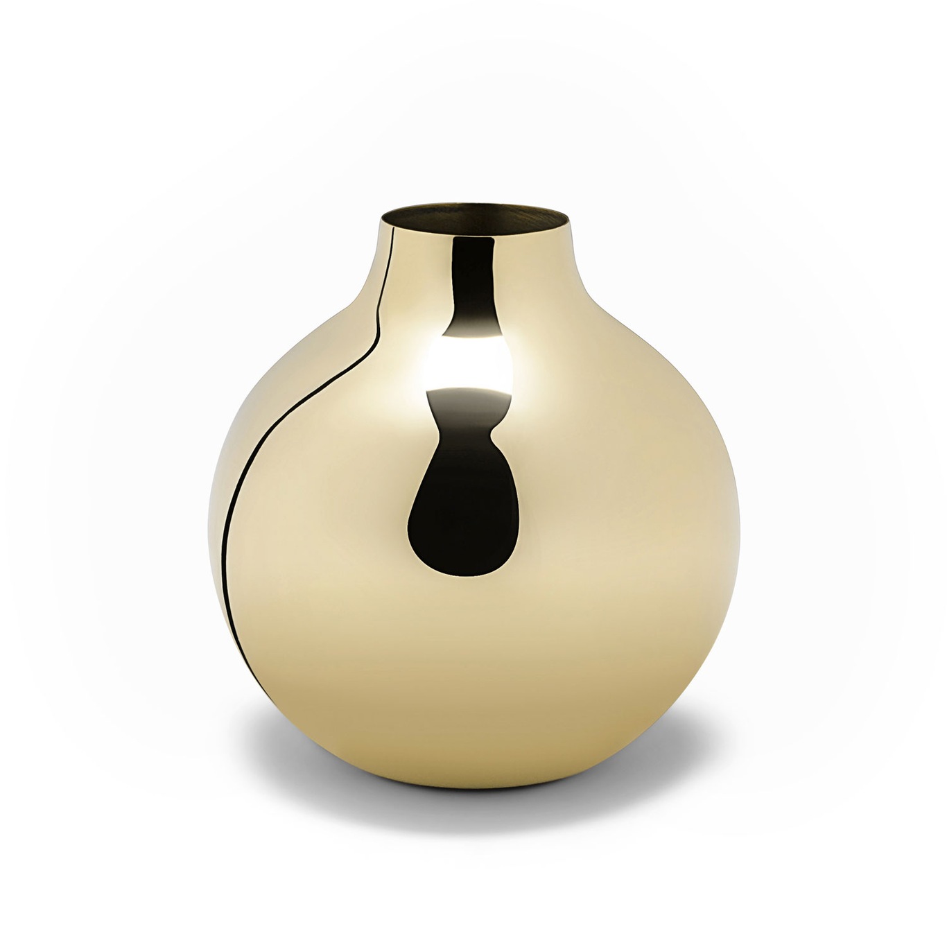 Boule Vase 13x14 cm, Messing