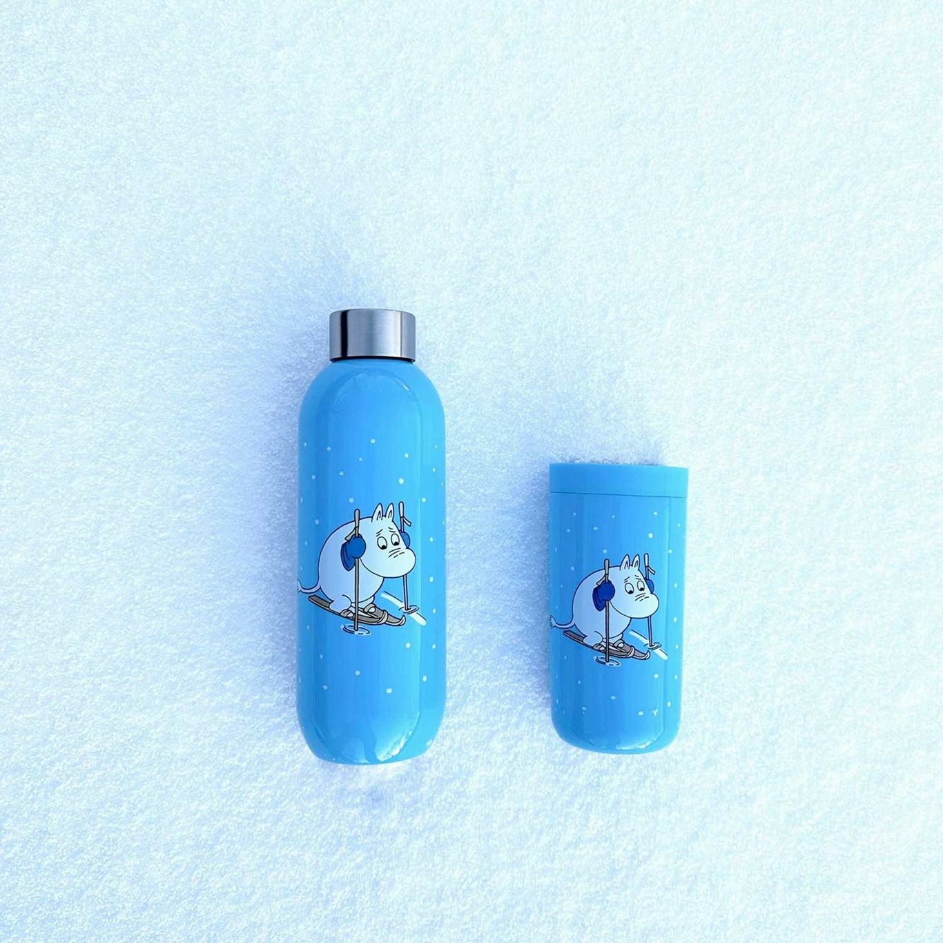 Keep Cool Trinkflasche 0.75 L, Moomin Skiing - Stelton @ RoyalDesign