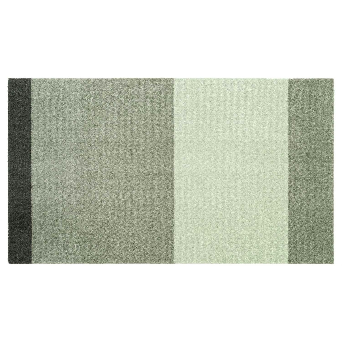 Stripes Teppich Hellgrün / Dunkelgrün, 67x120 cm