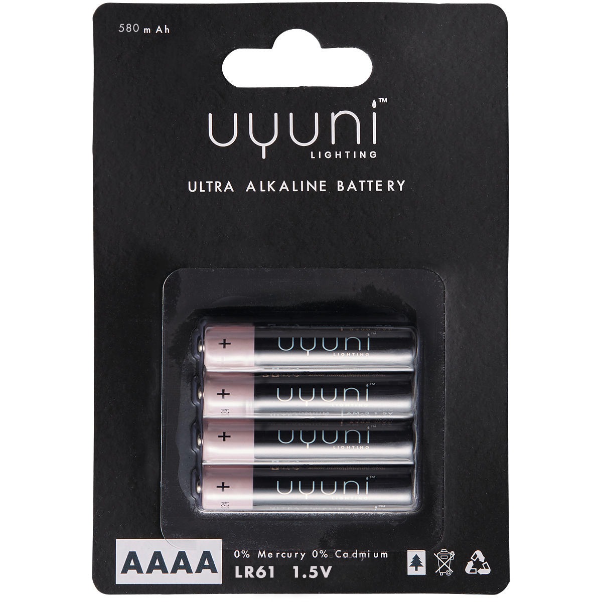 AAAA Battery 1,5V 580mAh, 4-pack
