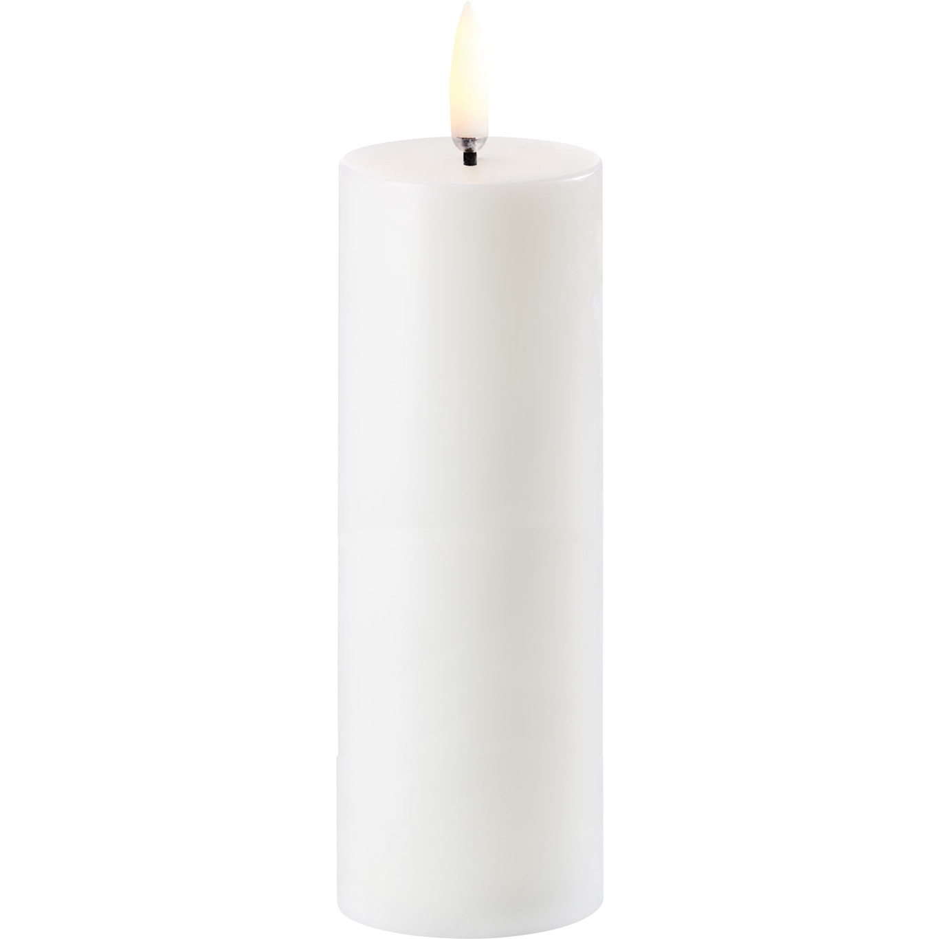LED Mini Stumpenkerze Nordic White, 5x14,5 cm