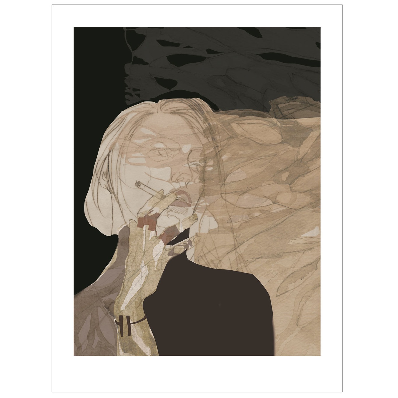 Smoke Screen Kunstdruck, 30x40 cm