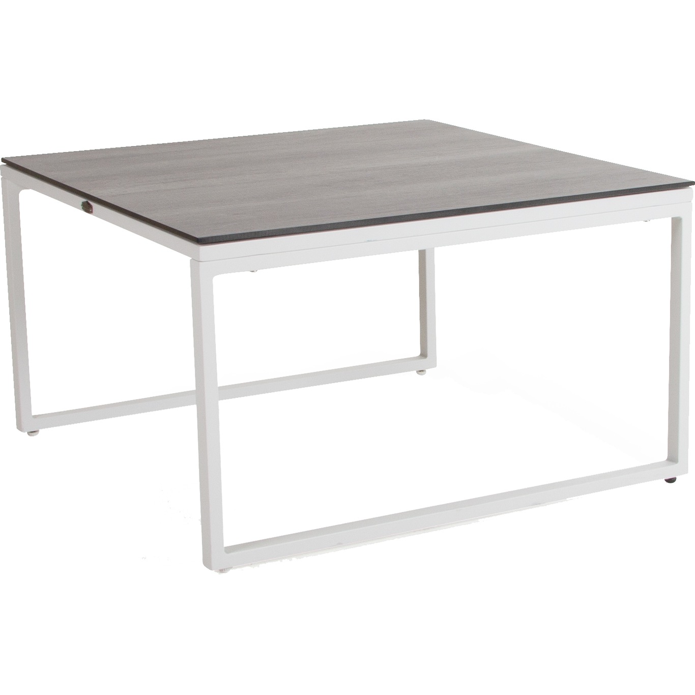 Talance Coffee table 80x80cm H45, White / Dark Grey