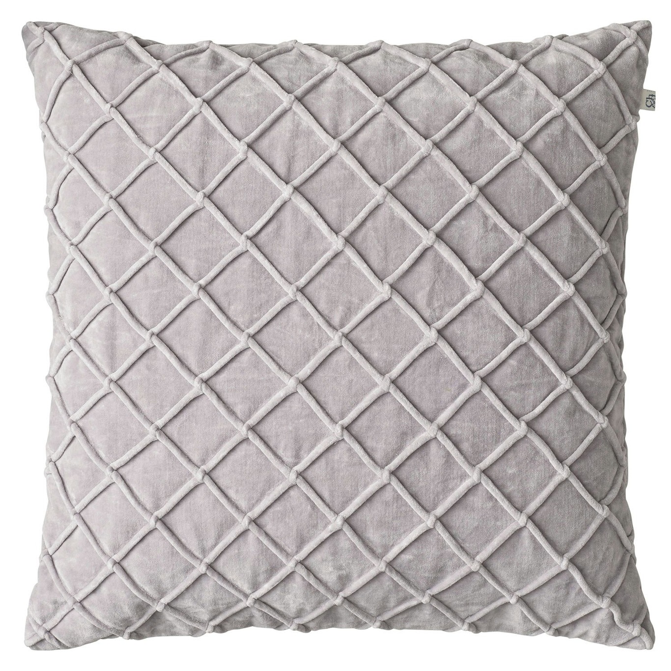 Deva Velvet Cushion Cover 50x50cm, Silver Grey