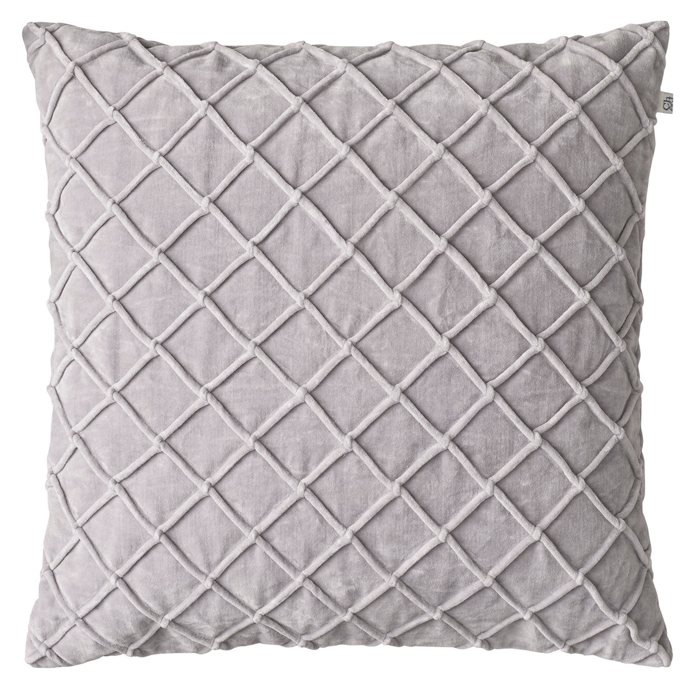 Deva Velvet Cushion Cover 50x50cm, Silver Grey