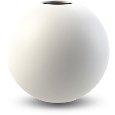 Ball Vase 10 cm, Weiß