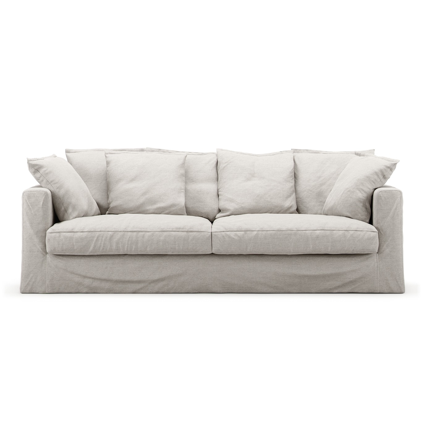 Le Grand Air 3-Sitzer-Sofa Im Freien Nutzbar Sunbrella, Silver Grey