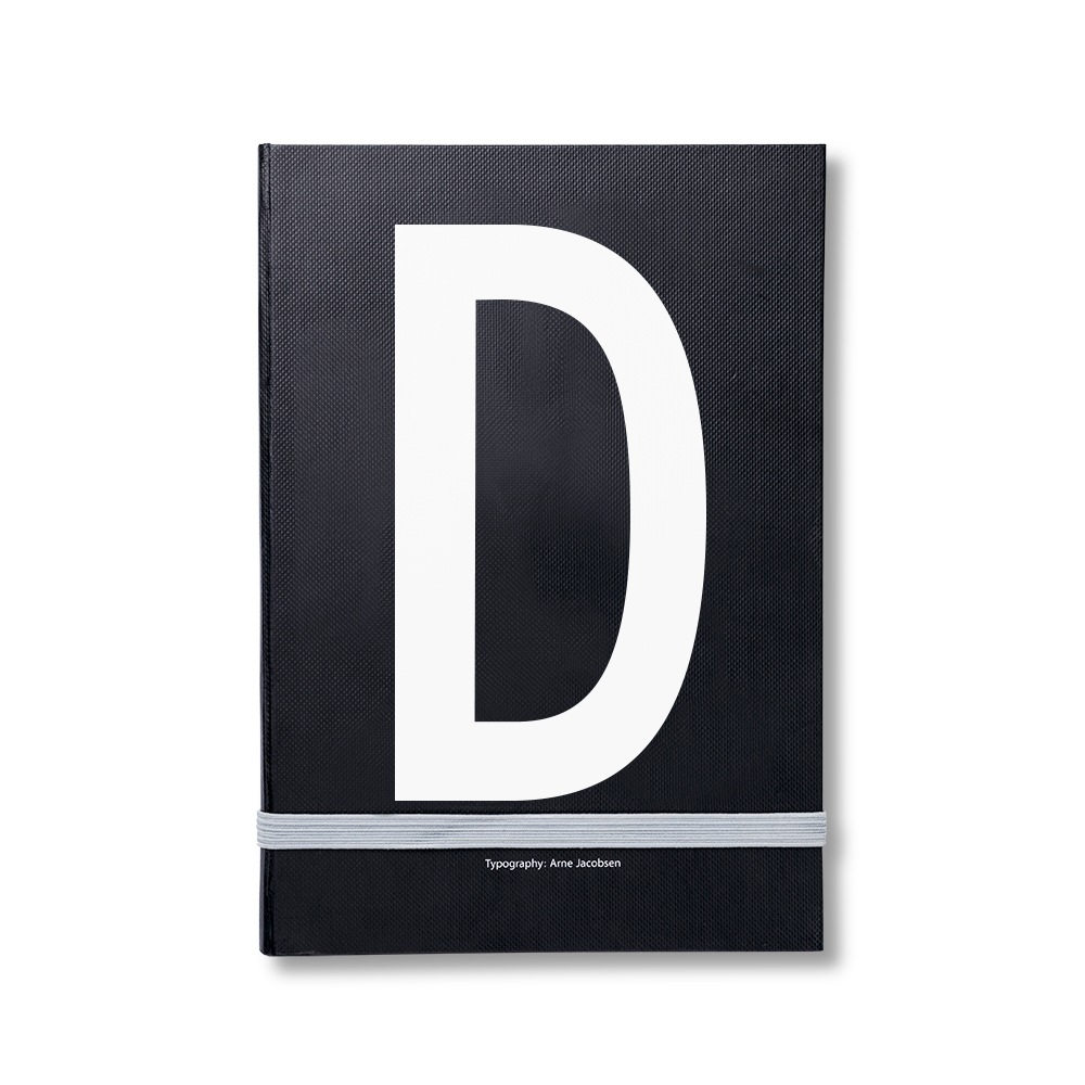 Design Letters Notizbuch, Buchstabe D