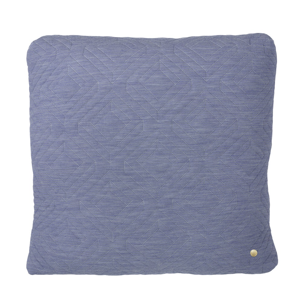 Quilt Cushion, Light Blue