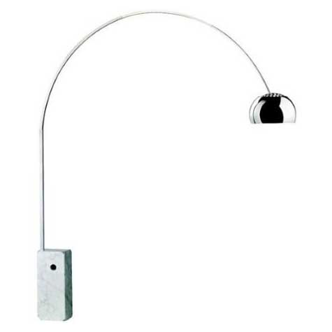 Arco Stehlampe LED, Marmor
