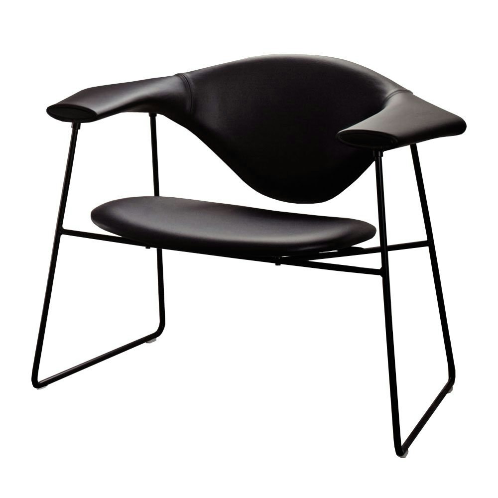 Masculo Lounge Chair, Savanne Schwarz