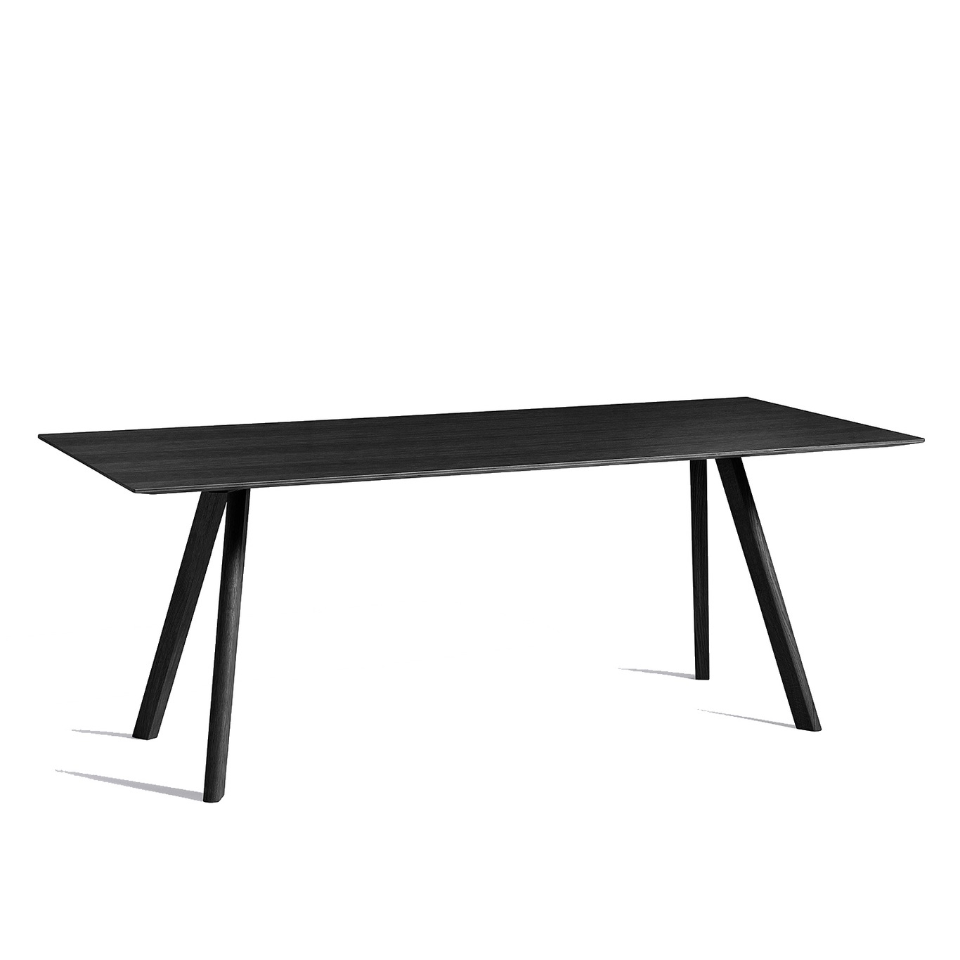 CPH30 Tisch 90x200 cm, Schwarz Mit Wasserlack Behandelte Eiche