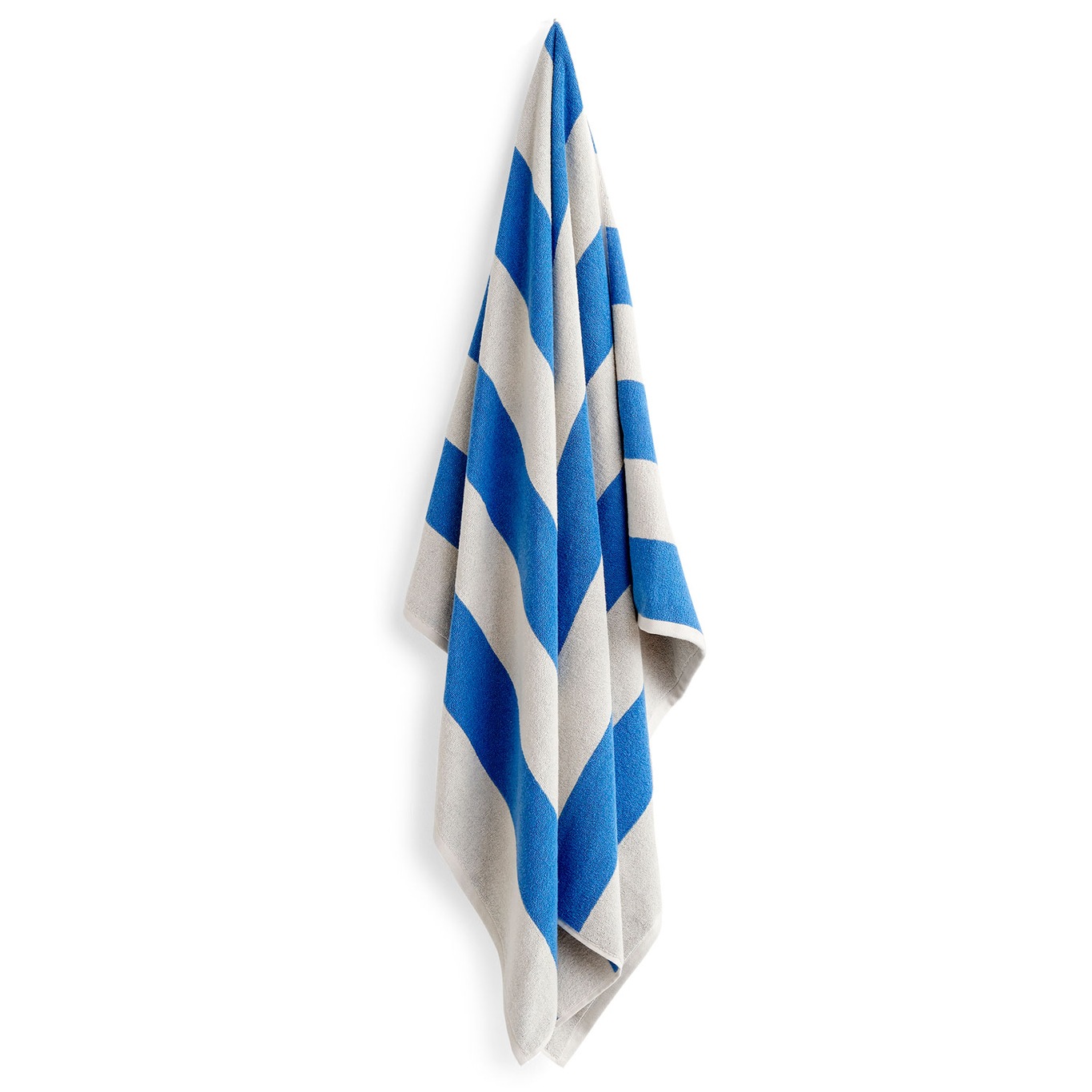 Frotté Stripe Badetuch 100x150 cm, Blau