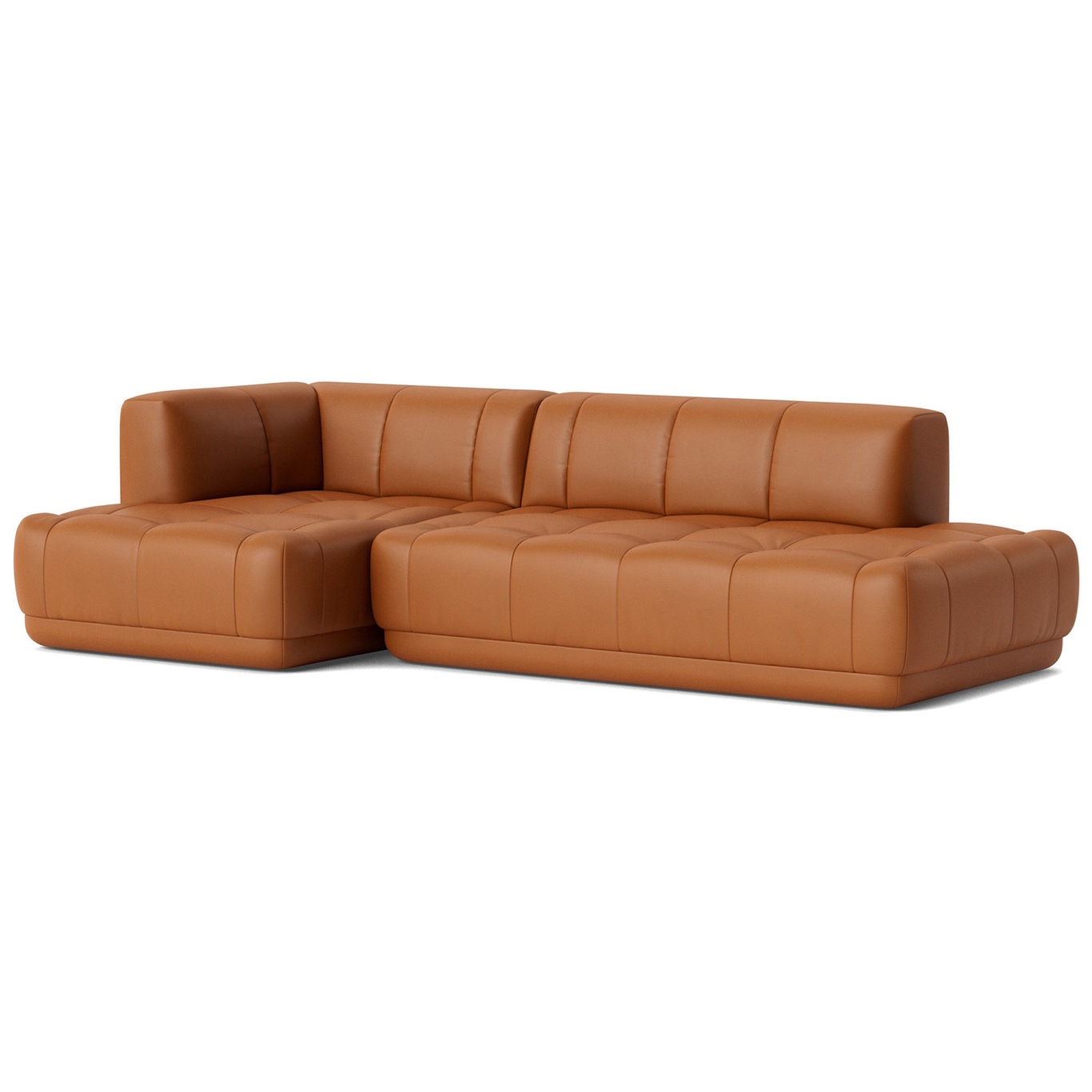 Quilton 3,5-Sitzer-Sofa Konfiguration 21 Links, Leder Nevada NV2488