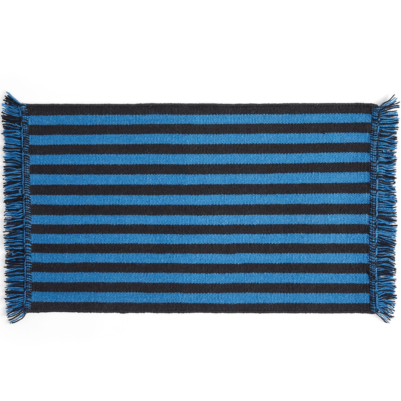 Stripes and Stripes Teppich 52x95 cm, Blau