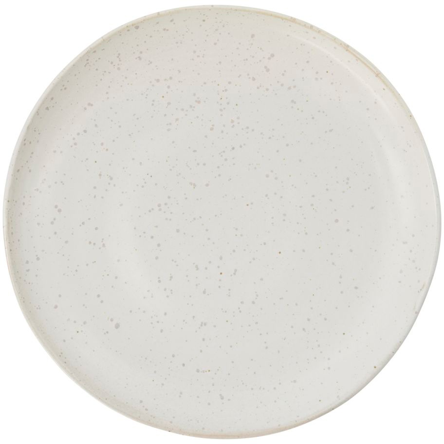 Pion Teller 21,5 cm, Weiß / Grau