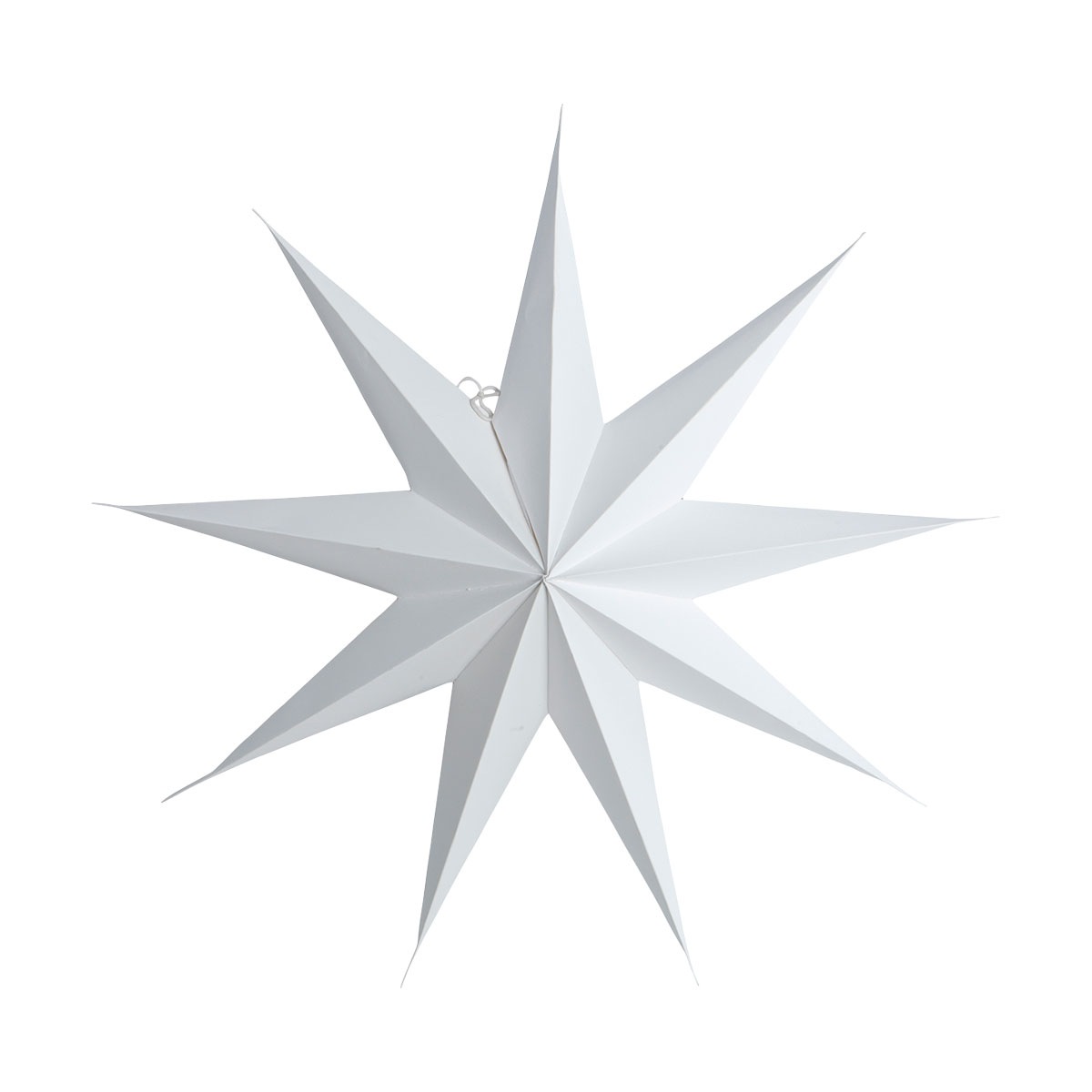 Star Papierstern 9 Spitzen 87 cm, Weiß