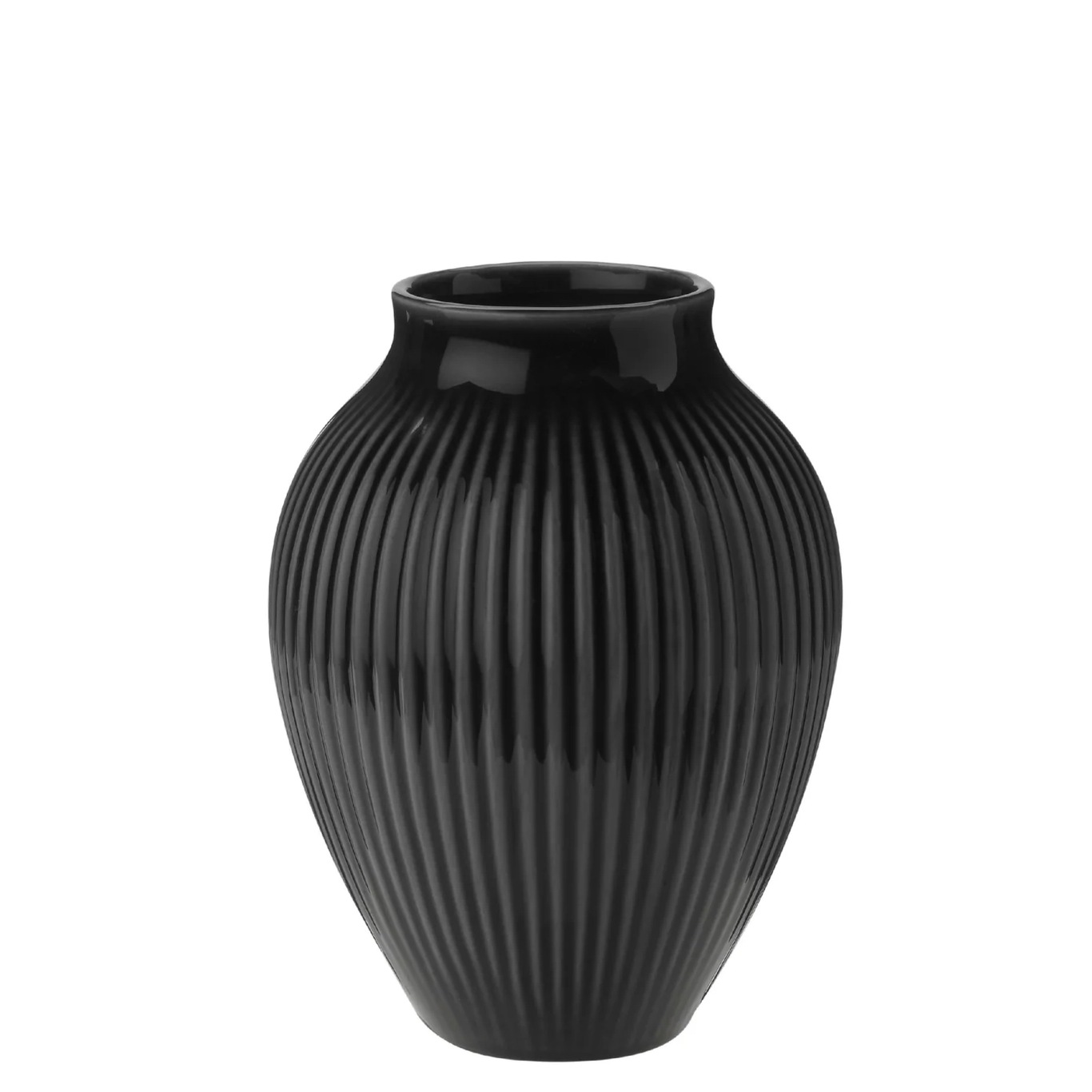 Vase Profiliert 12,5 cm, Schwarz