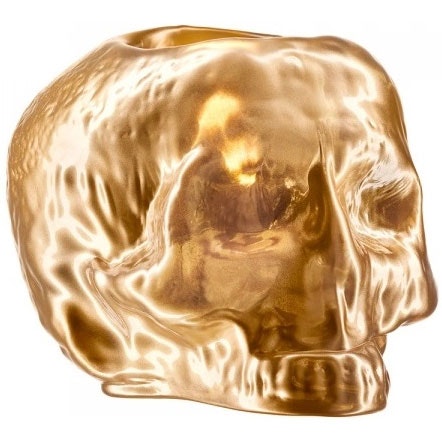 Still Life Skull Laterne, Gold