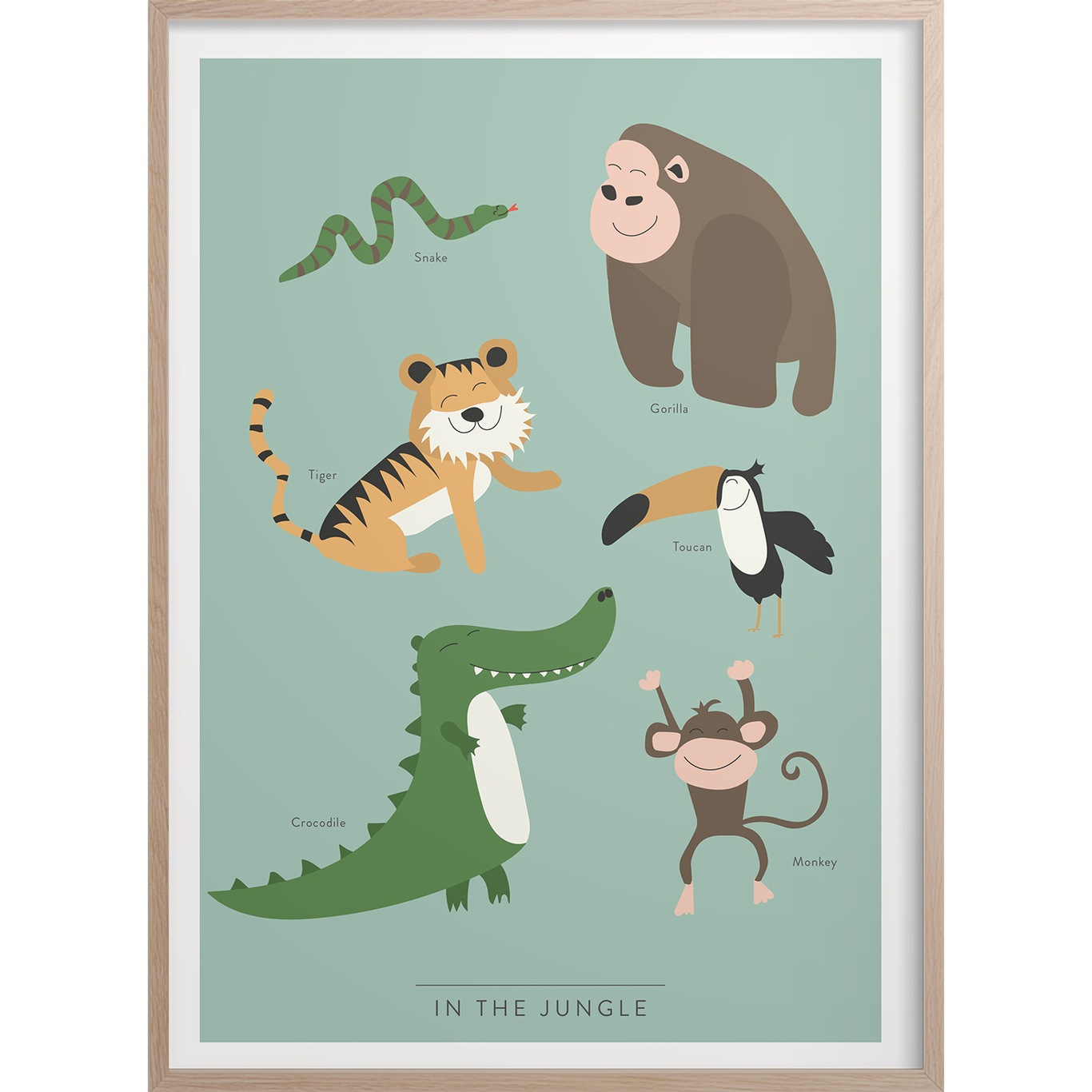 In The Jungle Poster, 30x40 cm