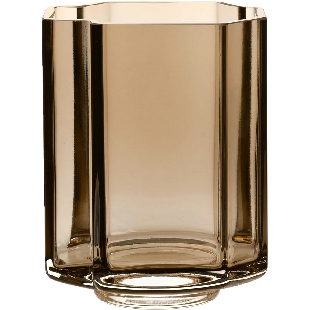 Funki Light Asymmetric Vase 13 cm, Rauchfarben