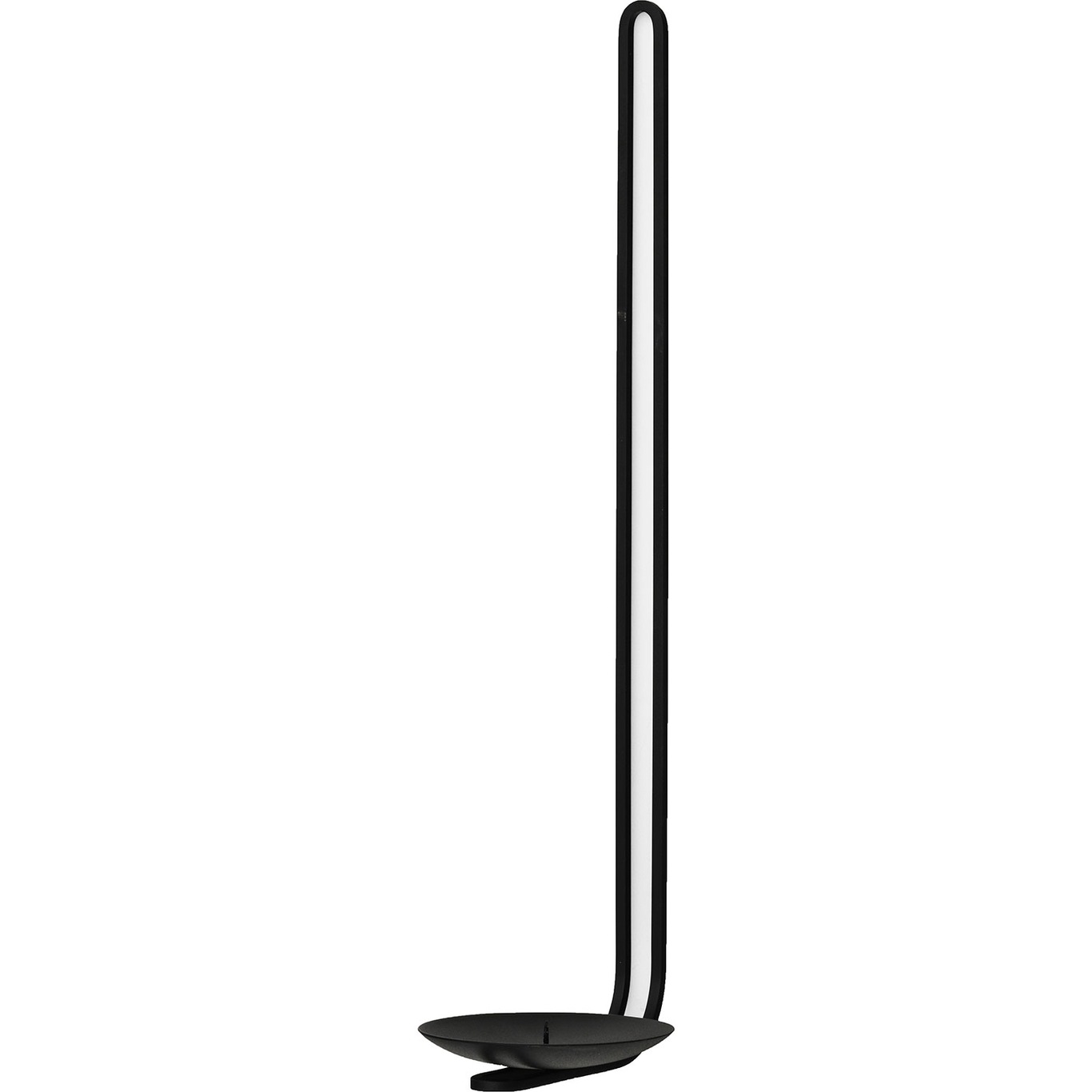 Clip Wand-Kerzenhalter 34 cm, Schwarz