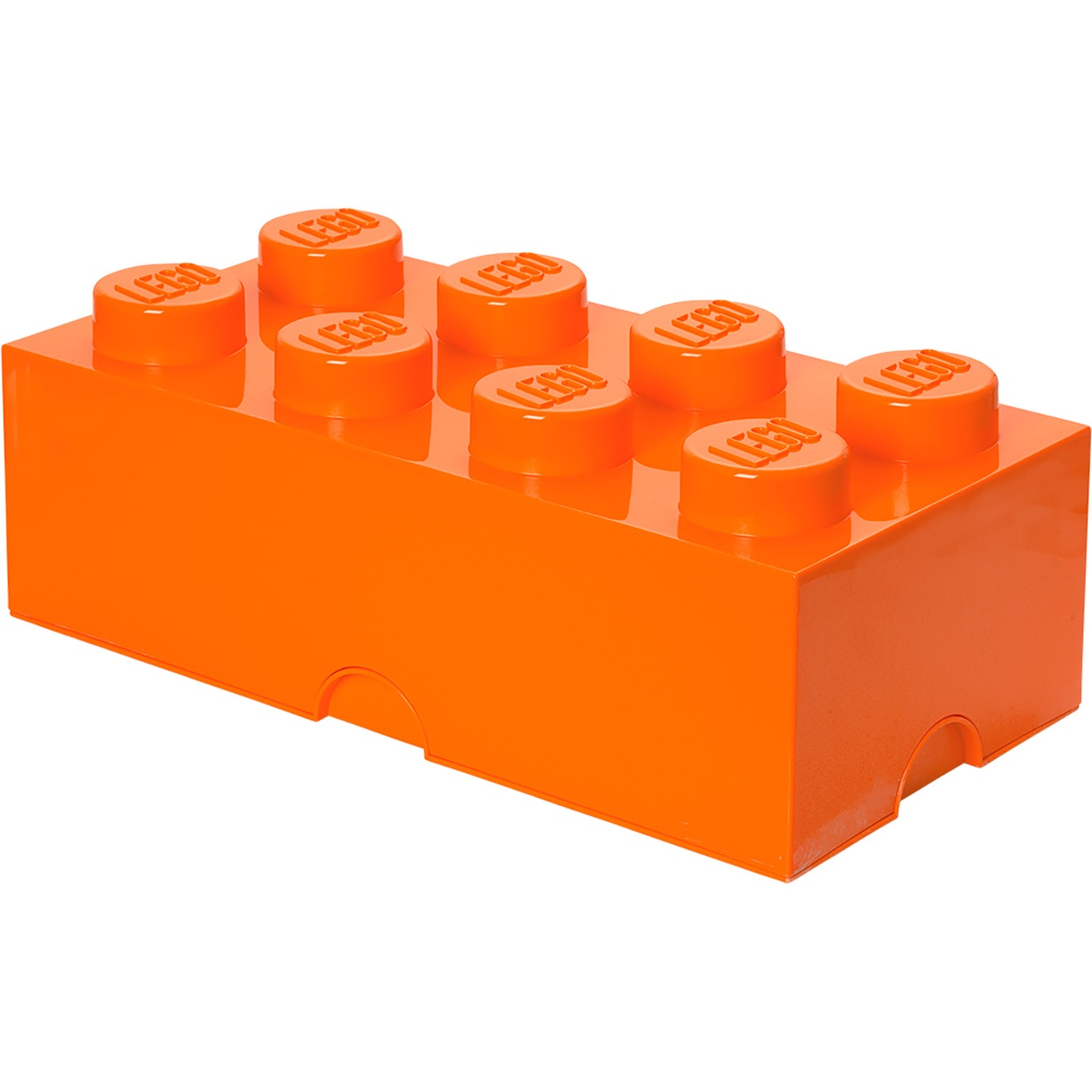 LEGO® Aufbewahrungsbox 8 Knöpfe, Bright Orange