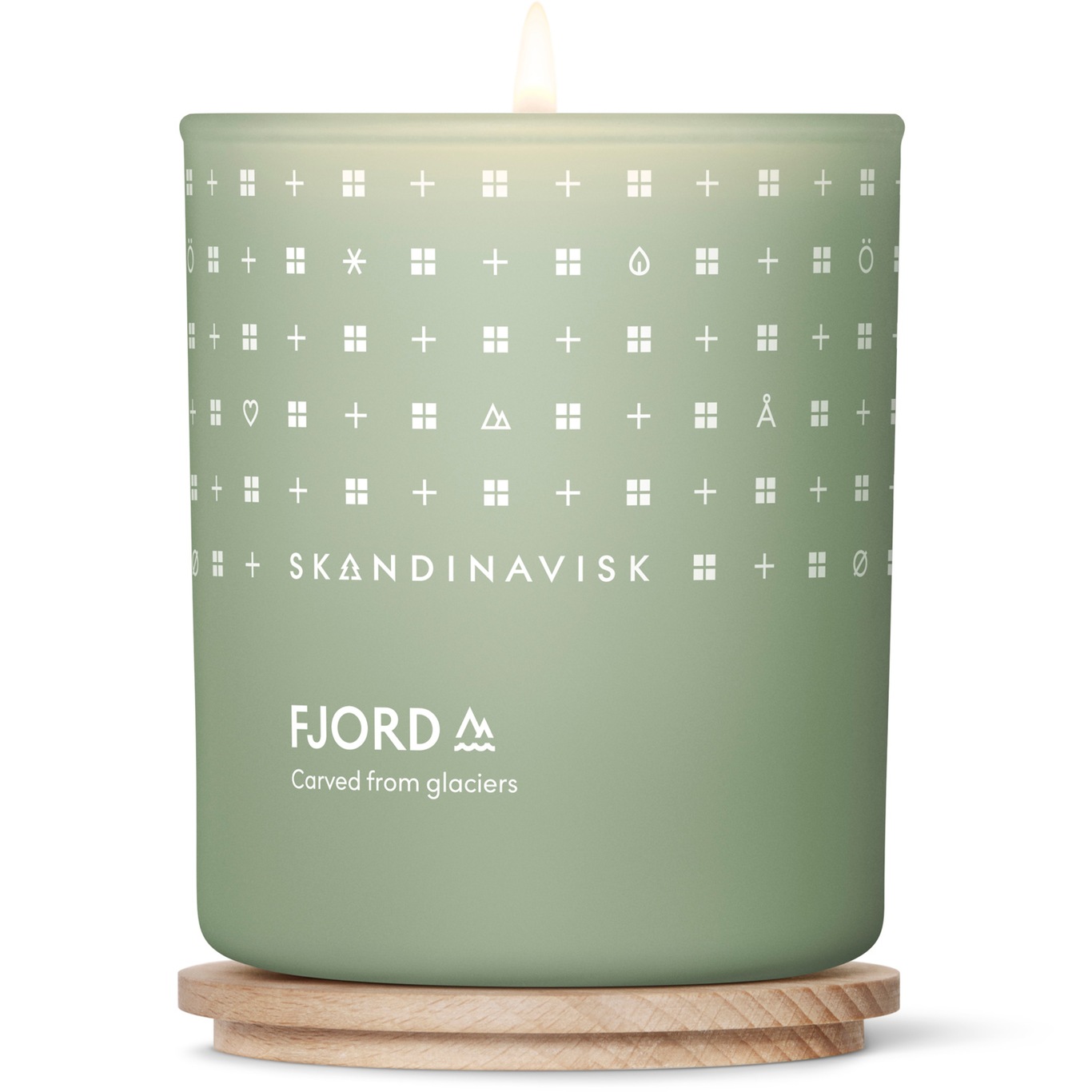 FJORD Scented Candle with Lid Duftkerze Light Green L