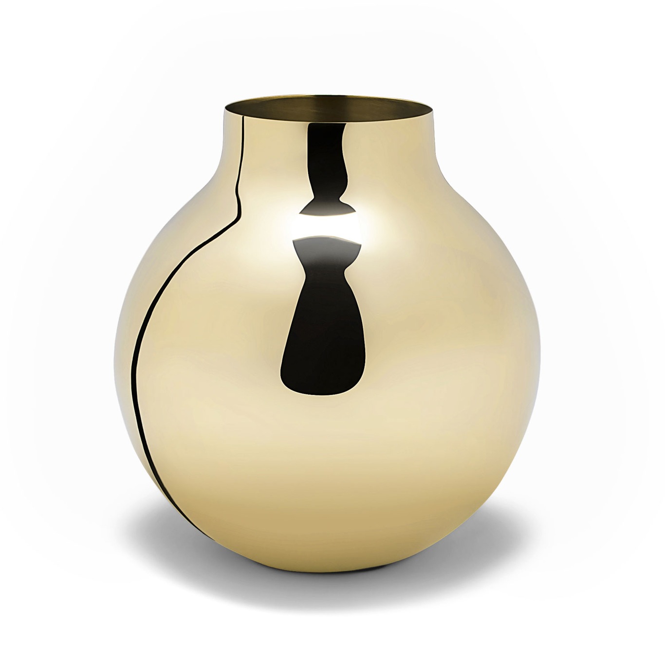 Boule Vase 21,5x20 cm, Messing