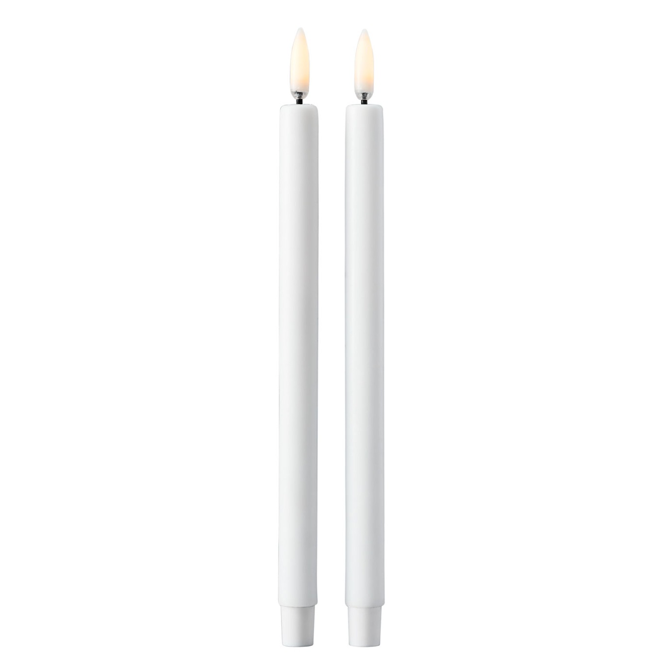 Taper Candles By Uyuni Led-Kerze 2-er Set, Weiß