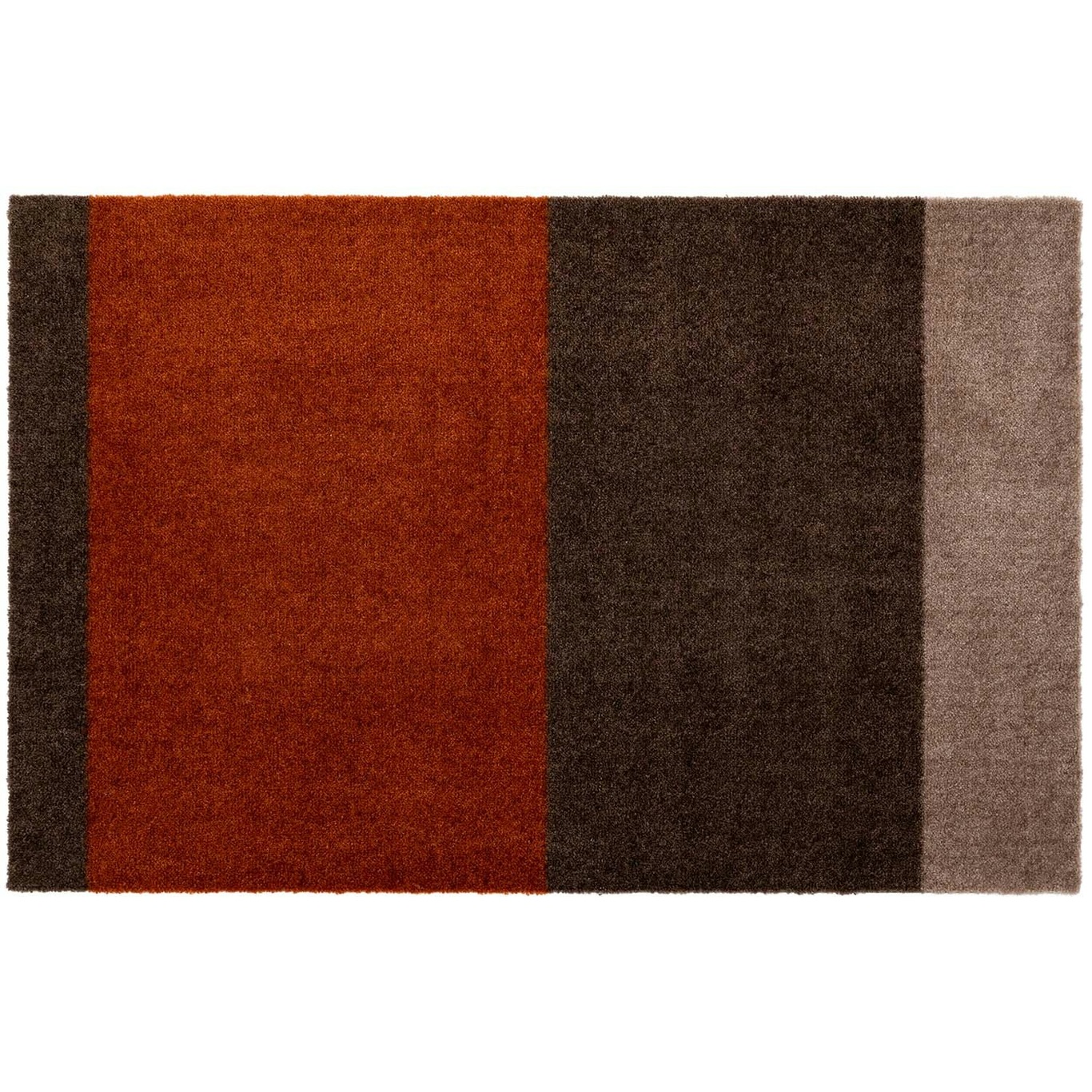 Stripes Teppich Sandfarben/Terracotta, 60x90 cm