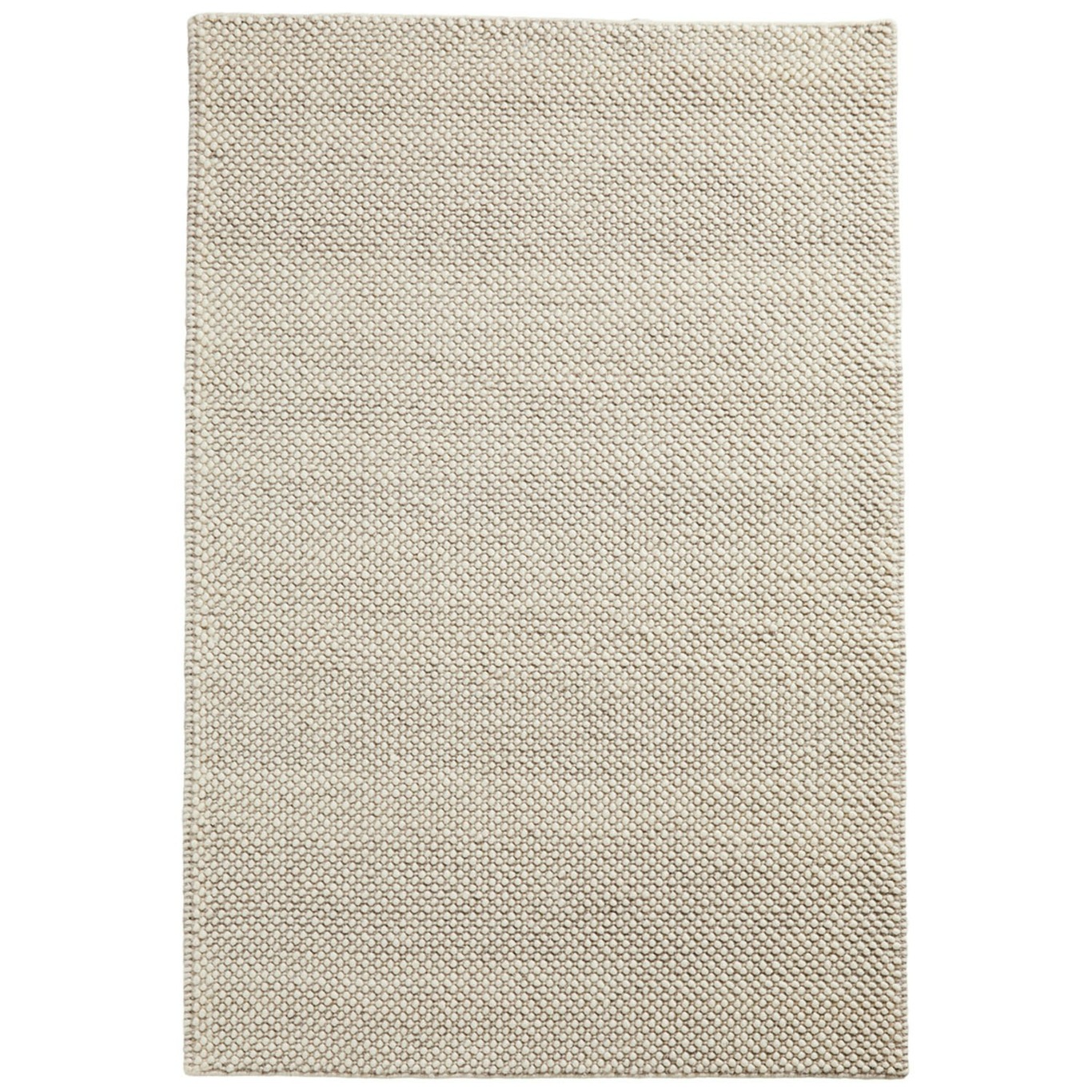 Tact Teppich Wolle 170x240 cm, Altweiß
