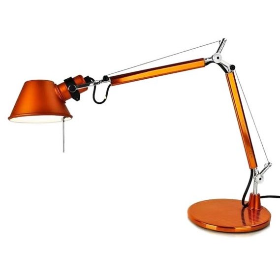 Tolomeo Micro Tafellamp, Geanodiseerd Oranje