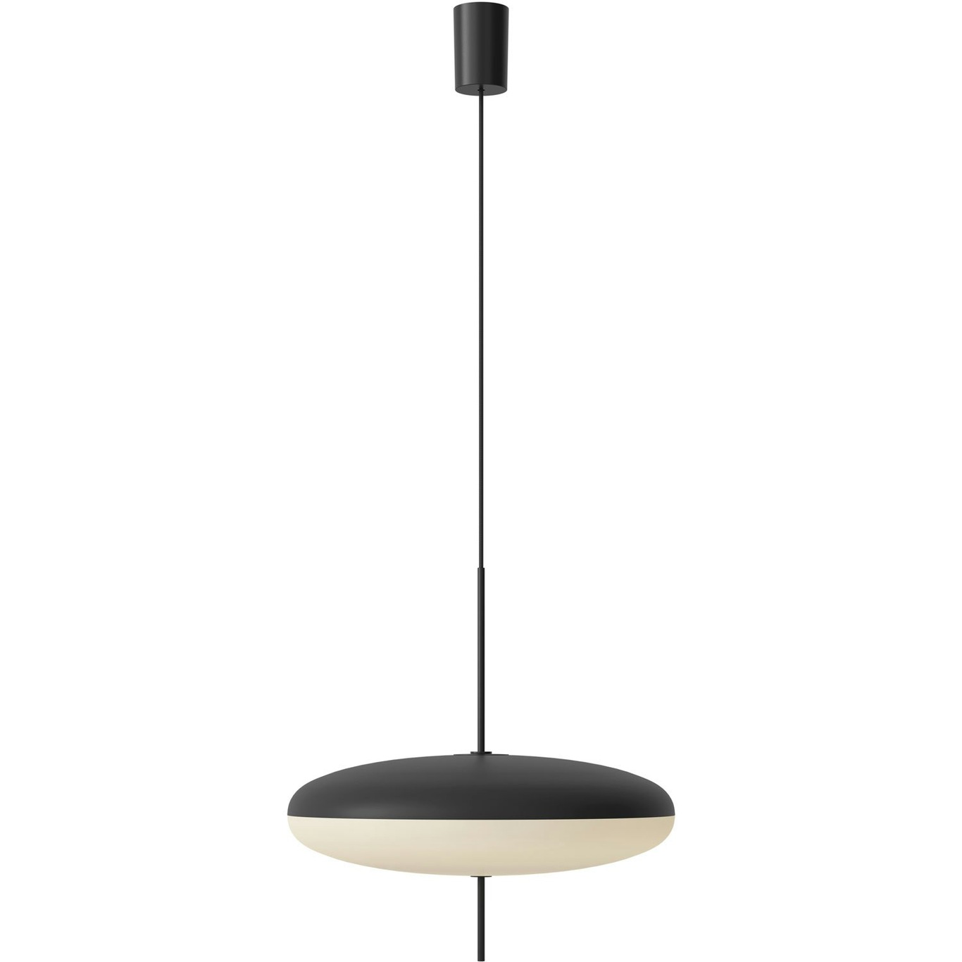 Model 2065 Hanglamp, Zwart / Zwart / Wit