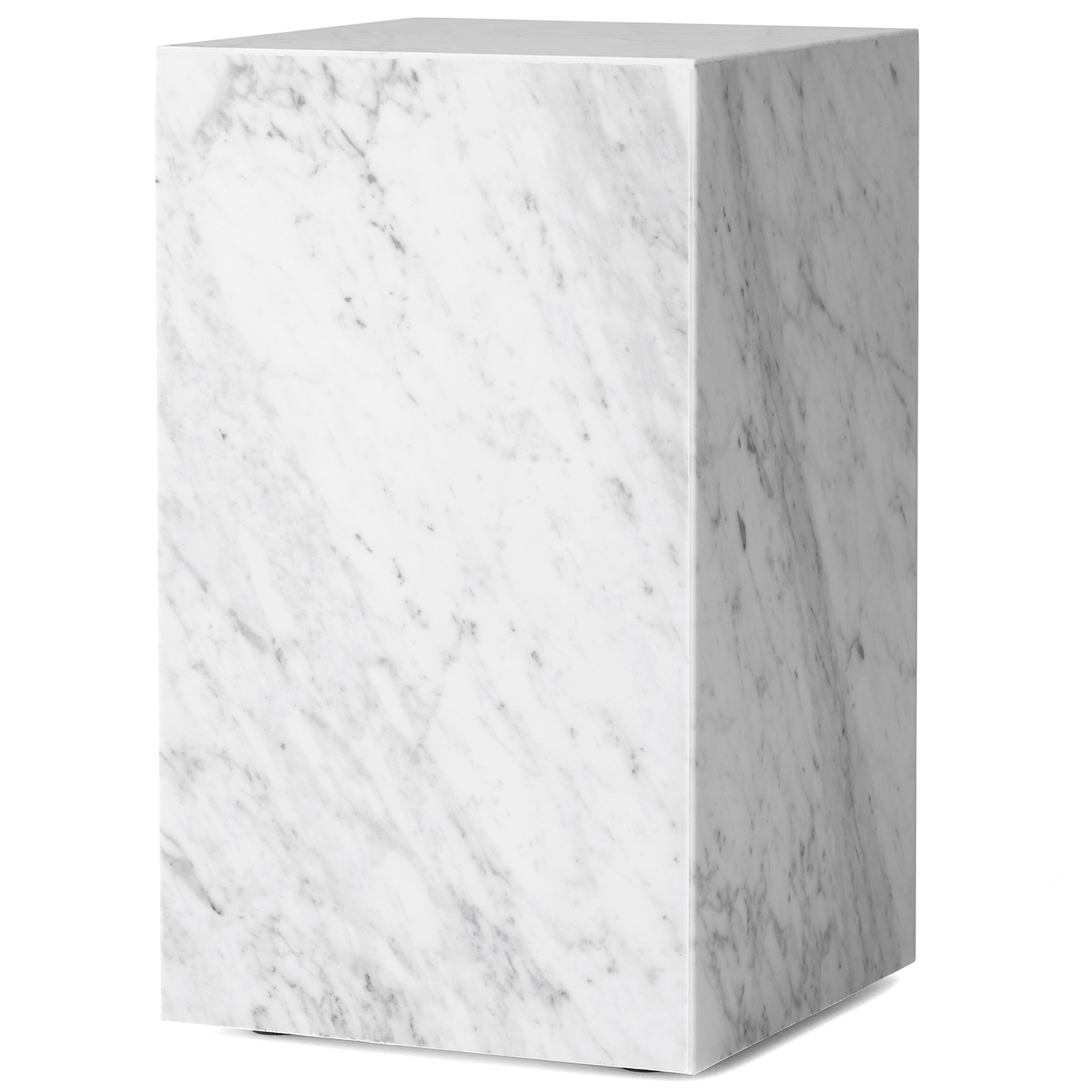 Plinth Tall Bijzettafel 51x30 cm, Carrara Marmer