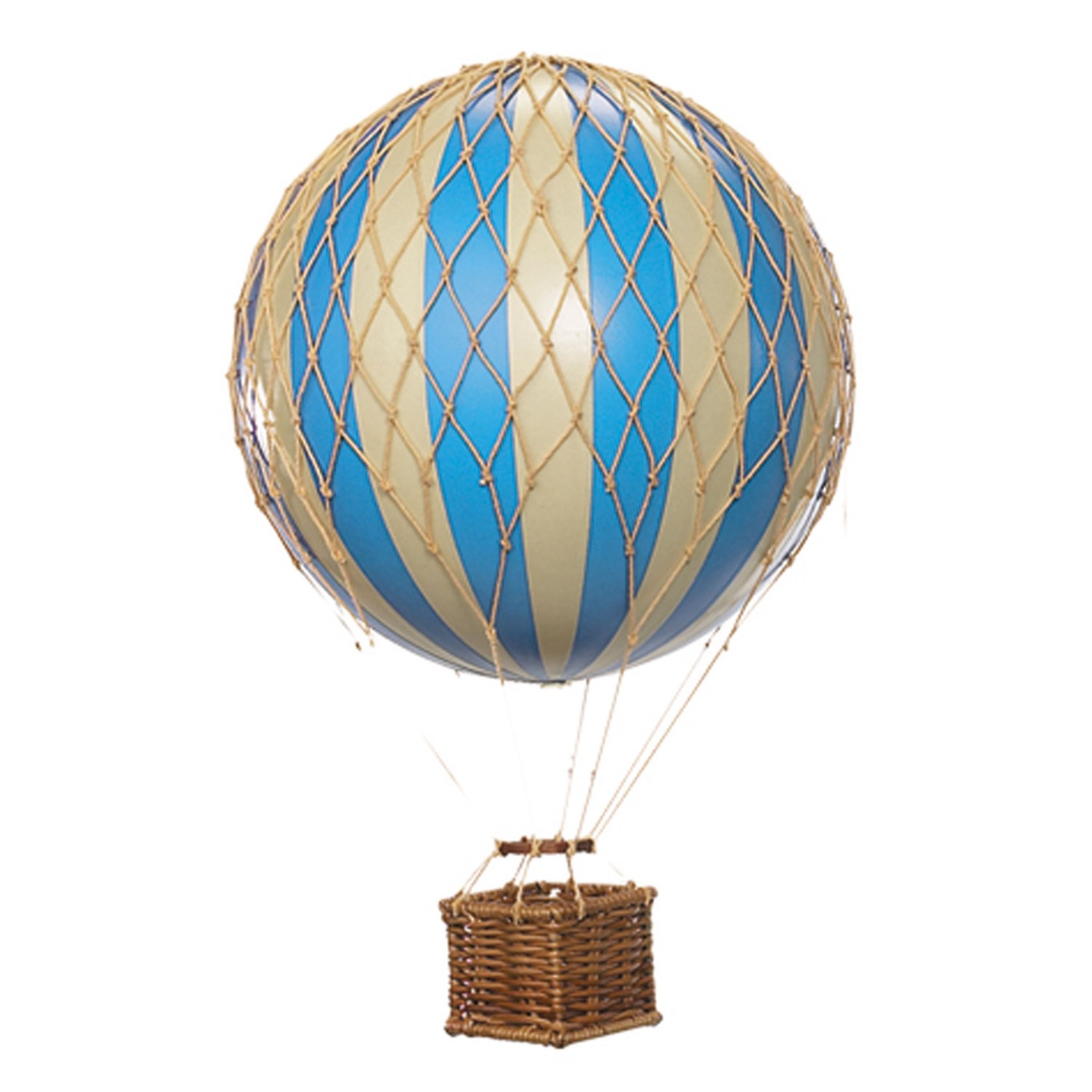 Floating The Skies Luchtballon 13x8.5 cm, Blauw
