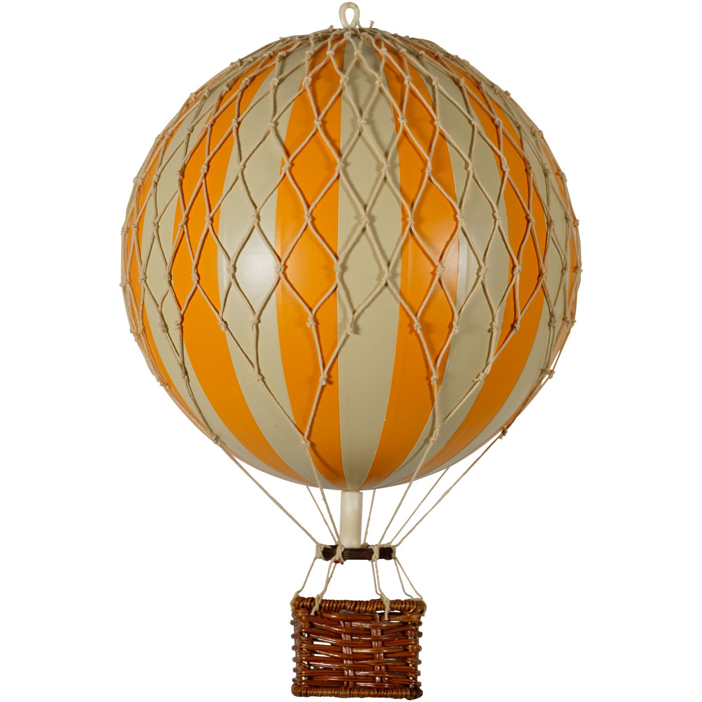 Travels Light Luchtballon 18x30 cm, Oranje / Ivoor