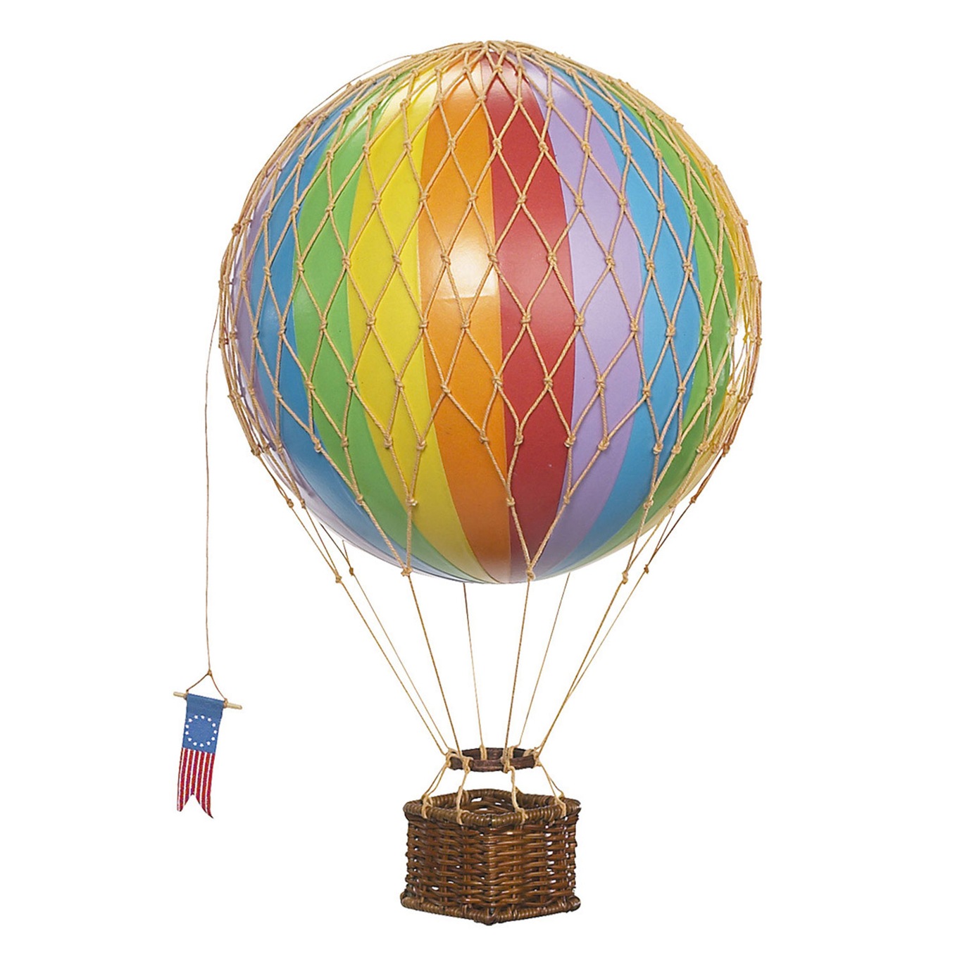 Travels Light Luchtballon 18x30 cm, Rainbow
