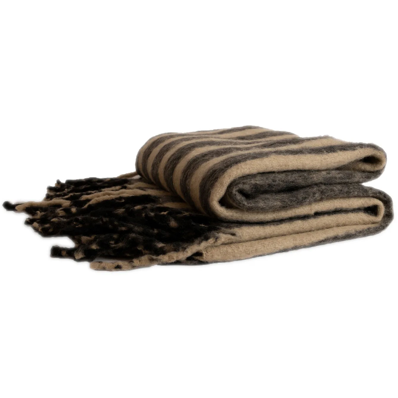 Edien Blanket 125x150 cm, Black/Beige