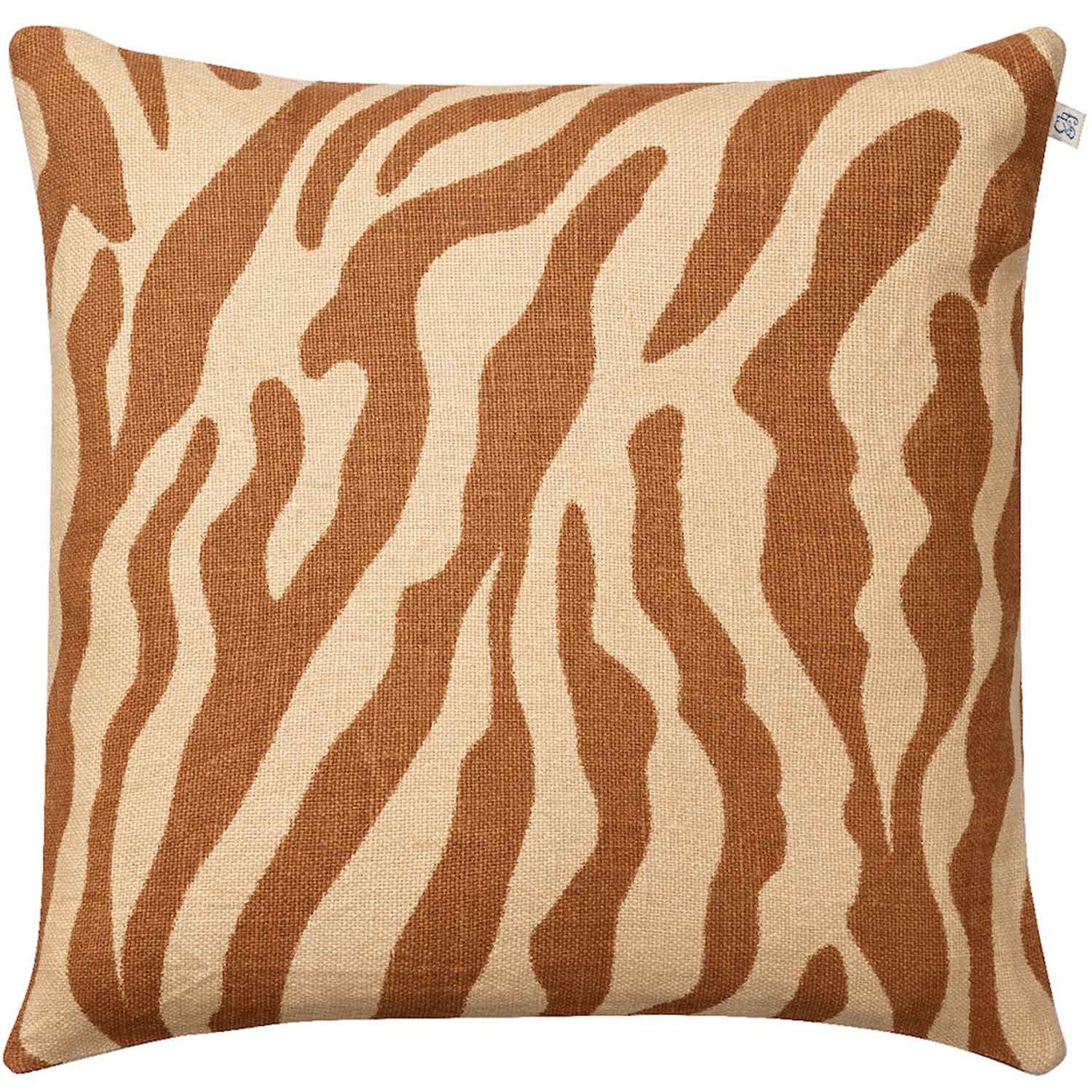 Zebra Cushion Cover, 50x50 cm, Taupe