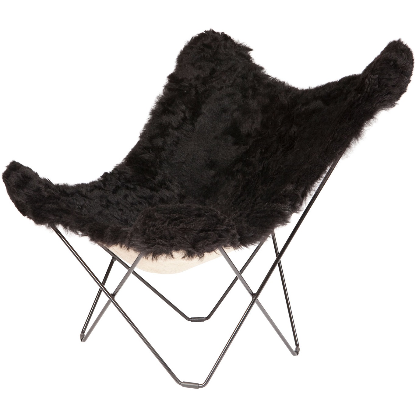Iceland Mariposa BF Chair, Shorn Black/Black