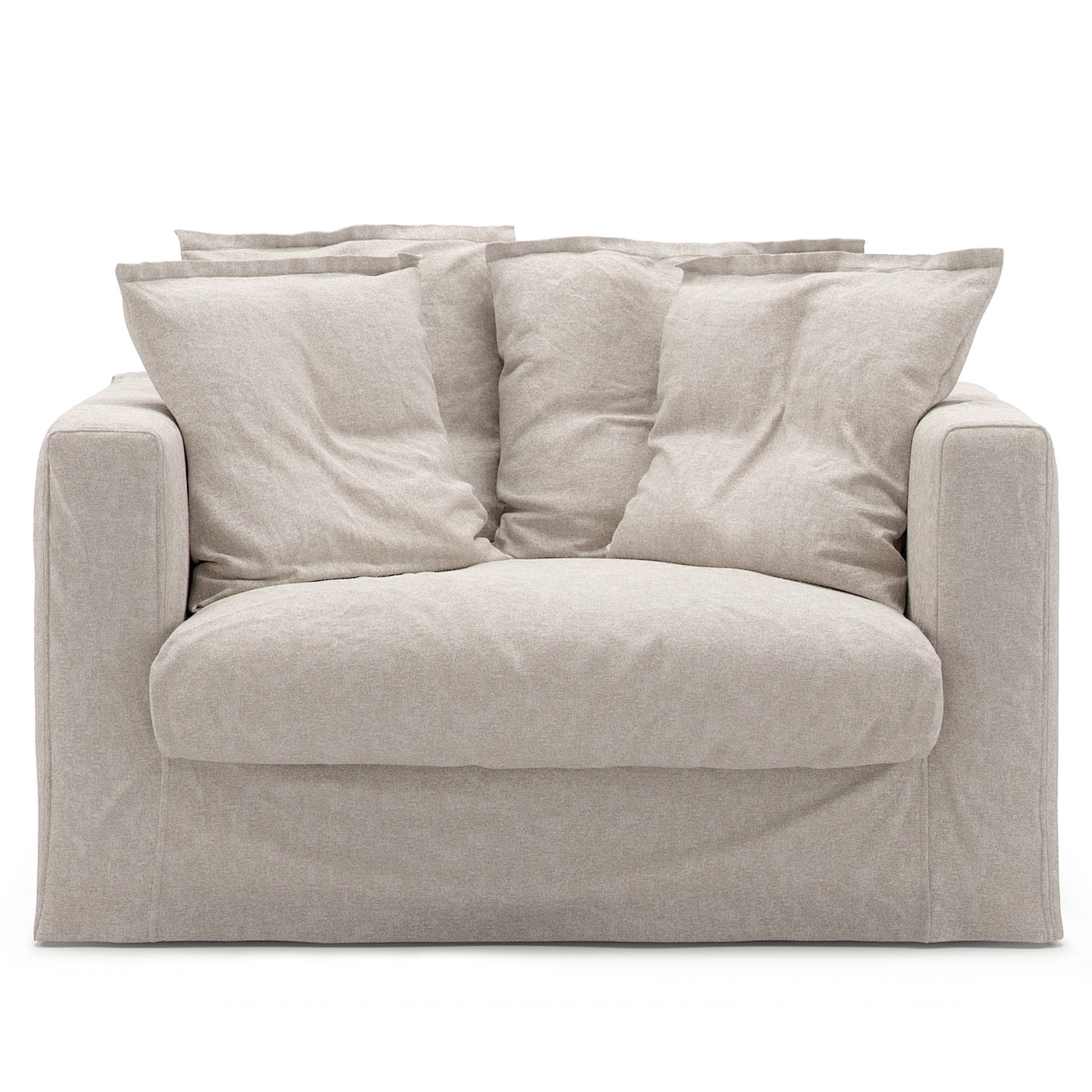 Le Grand Air Loveseat Stoffering Linnen, Natural Blonde