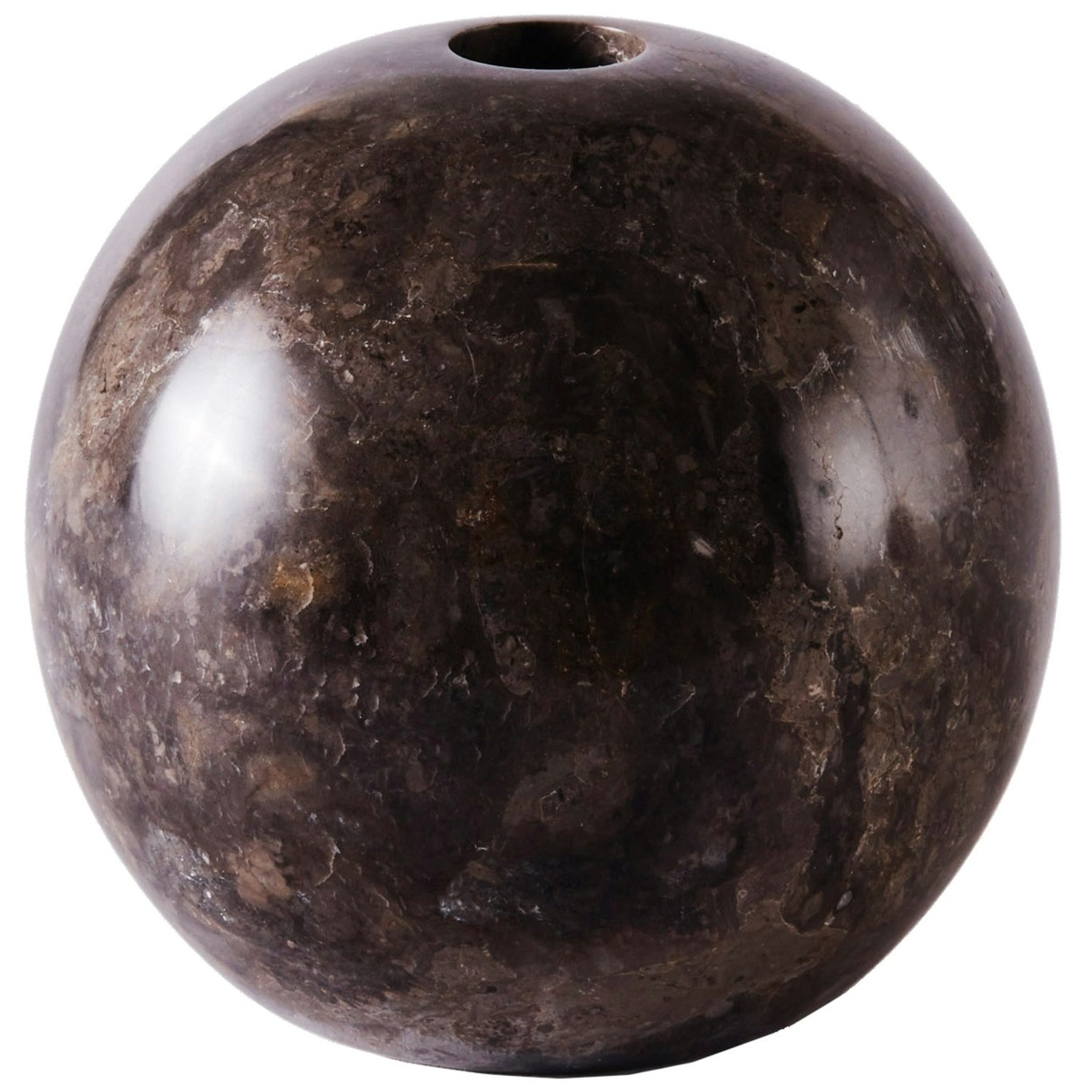 Sphere Kandelaar Marmer Ø12 cm, Grijs